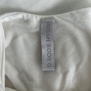 INDAH BODY WHITE THONG BODYSUIT